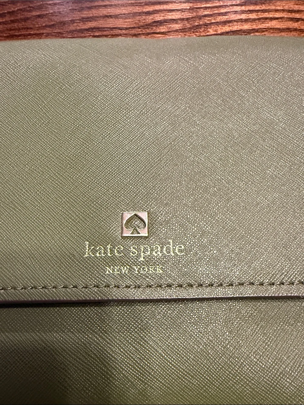 kate spade olive green leather crossbody